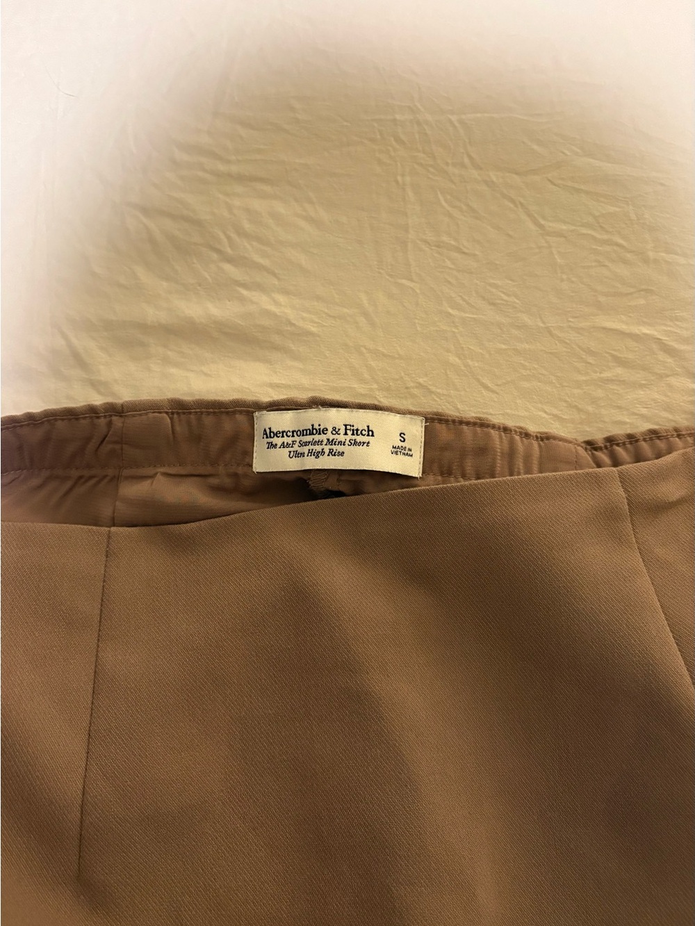 Abercrombie Scarlett Mini Skort | Small | Deep Taupe - Picture 3 of 4